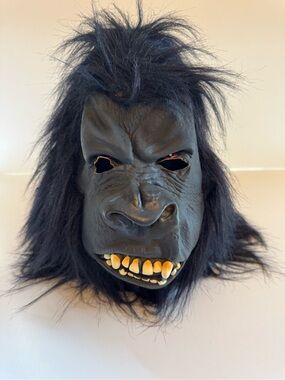 Vintage Kmart Realistic Soft Light Weight Adult Gorilla Mask- Halloween Costume